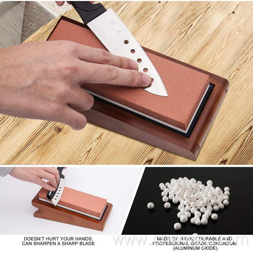 Sharpening Stone Kit with Angled Base